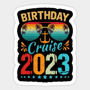 Birthday Cruise Squad Birthday Party Cruise Squad 2023 Sticker